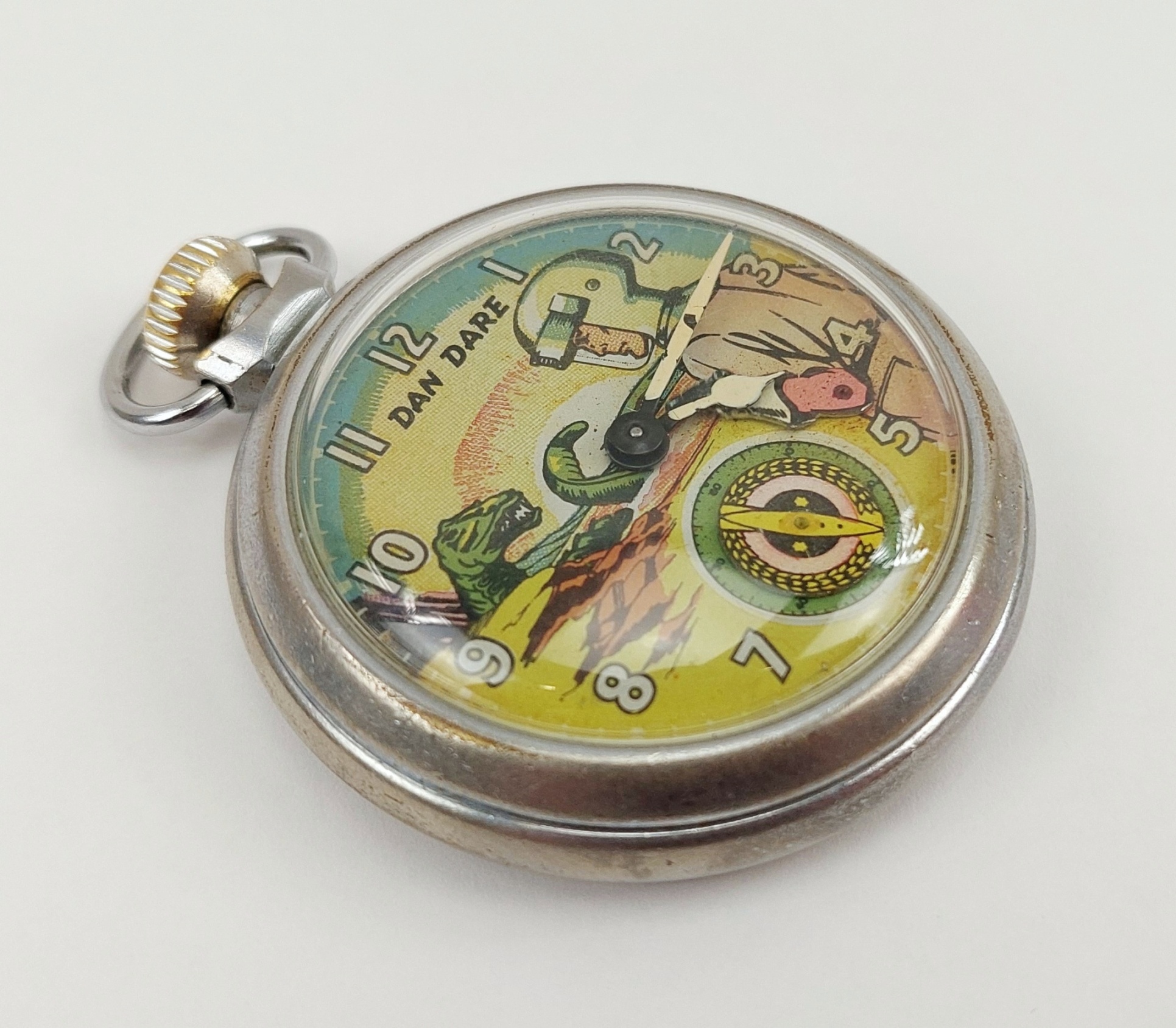 1950s Eagle Dan Dare Ingersoll Pocket Watch 3