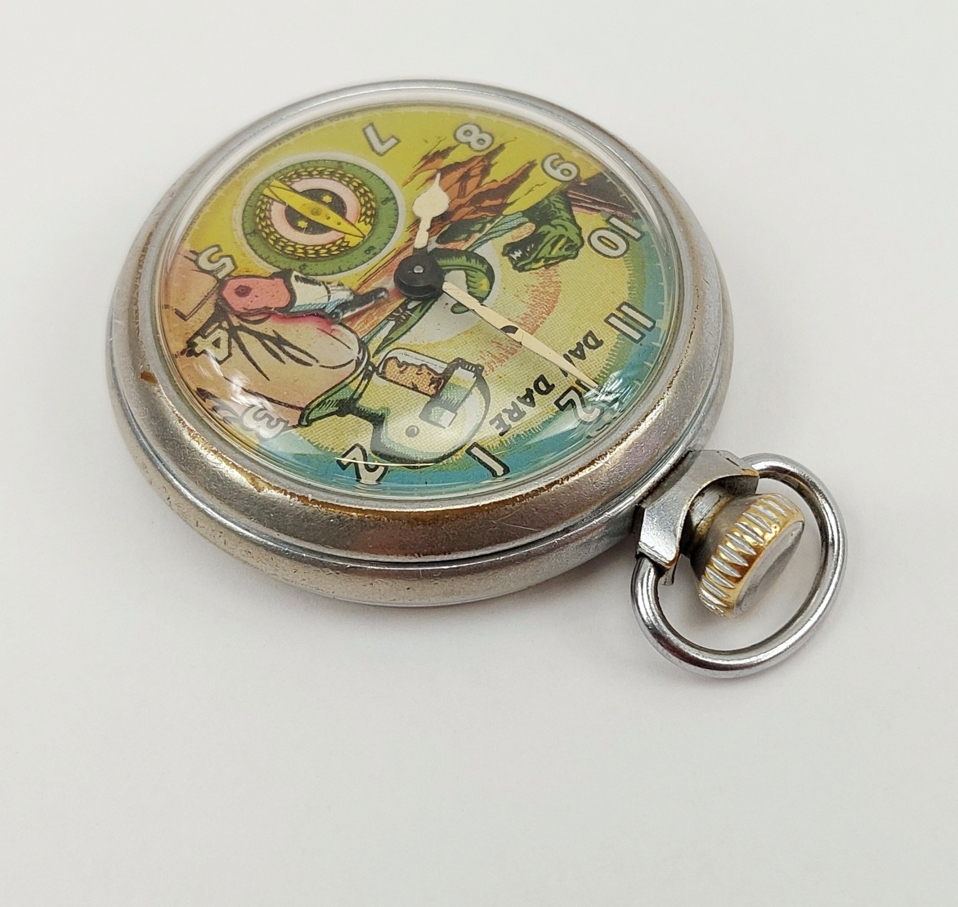 1950s Eagle Dan Dare Ingersoll Pocket Watch 5