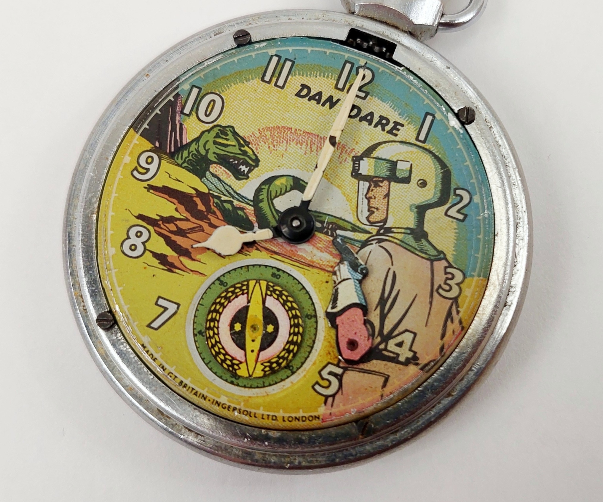 1950s Eagle Dan Dare Ingersoll Pocket Watch 7