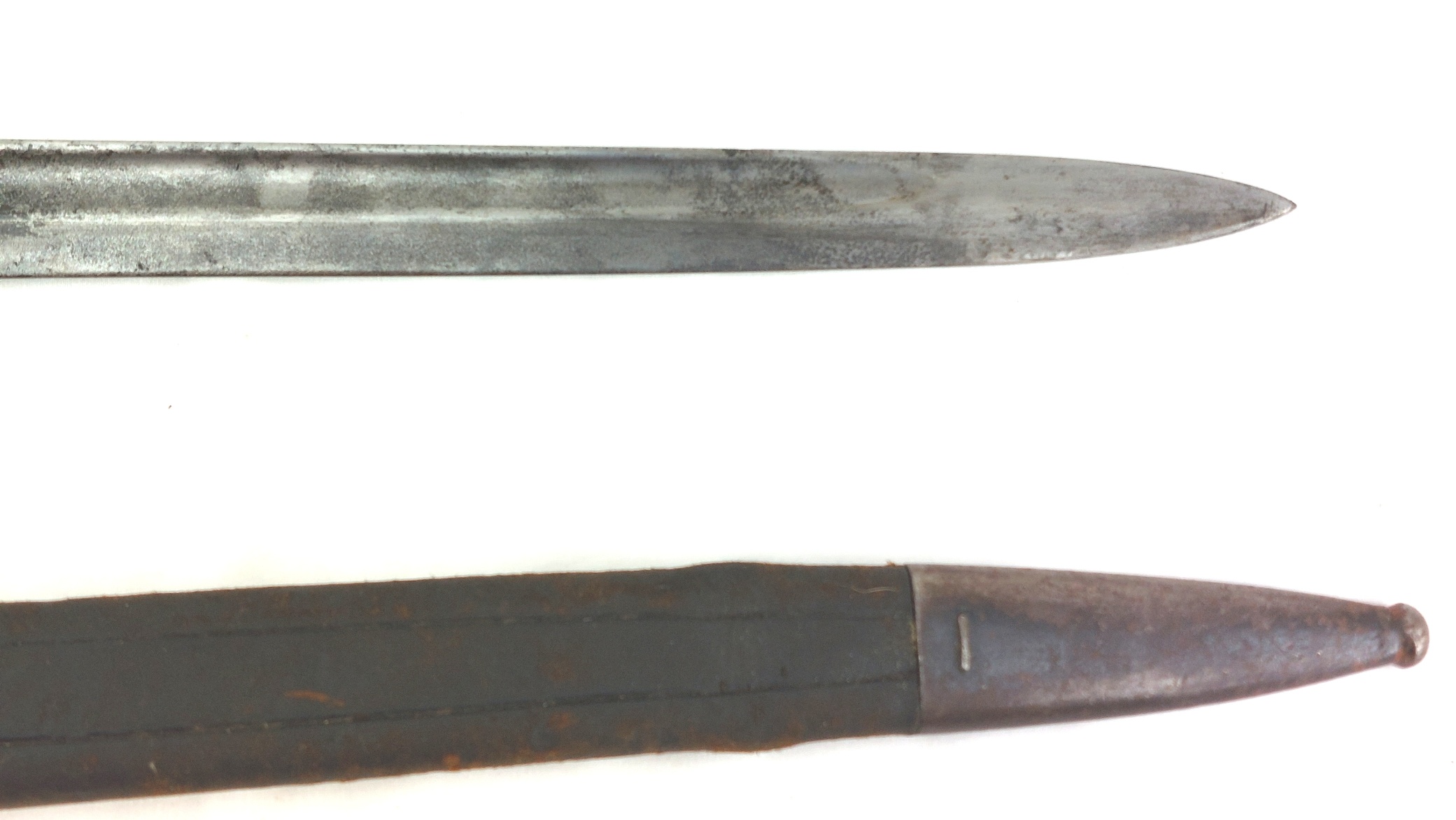 Brazilian, c.1937, M190834 Knife Bayonet with Scabbard & P37 Web Frog (17)