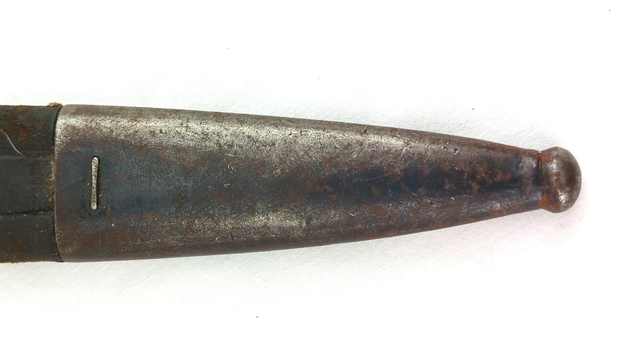 Brazilian, c.1937, M190834 Knife Bayonet with Scabbard & P37 Web Frog (24)
