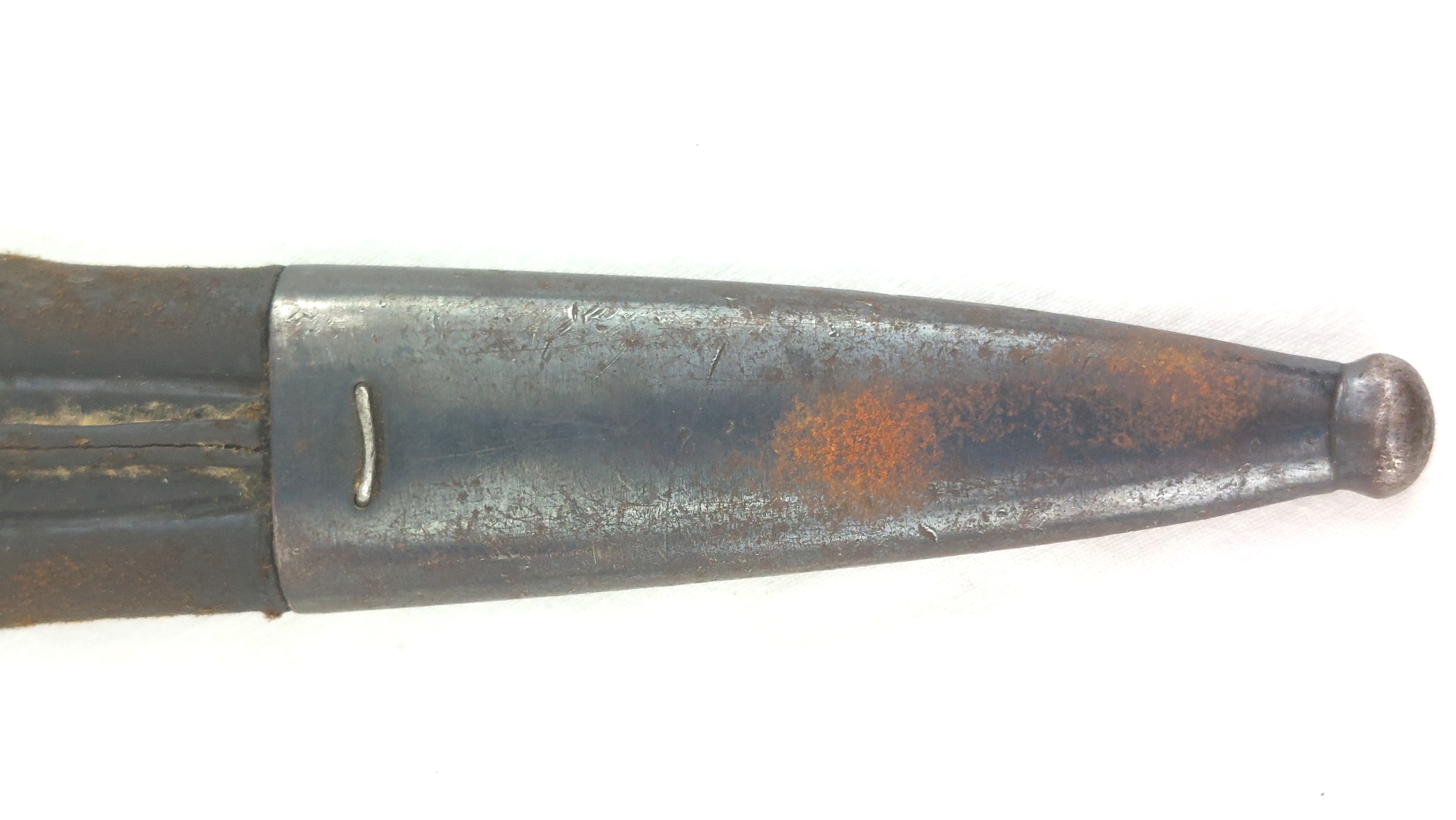 Brazilian, c.1937, M190834 Knife Bayonet with Scabbard & P37 Web Frog (25)