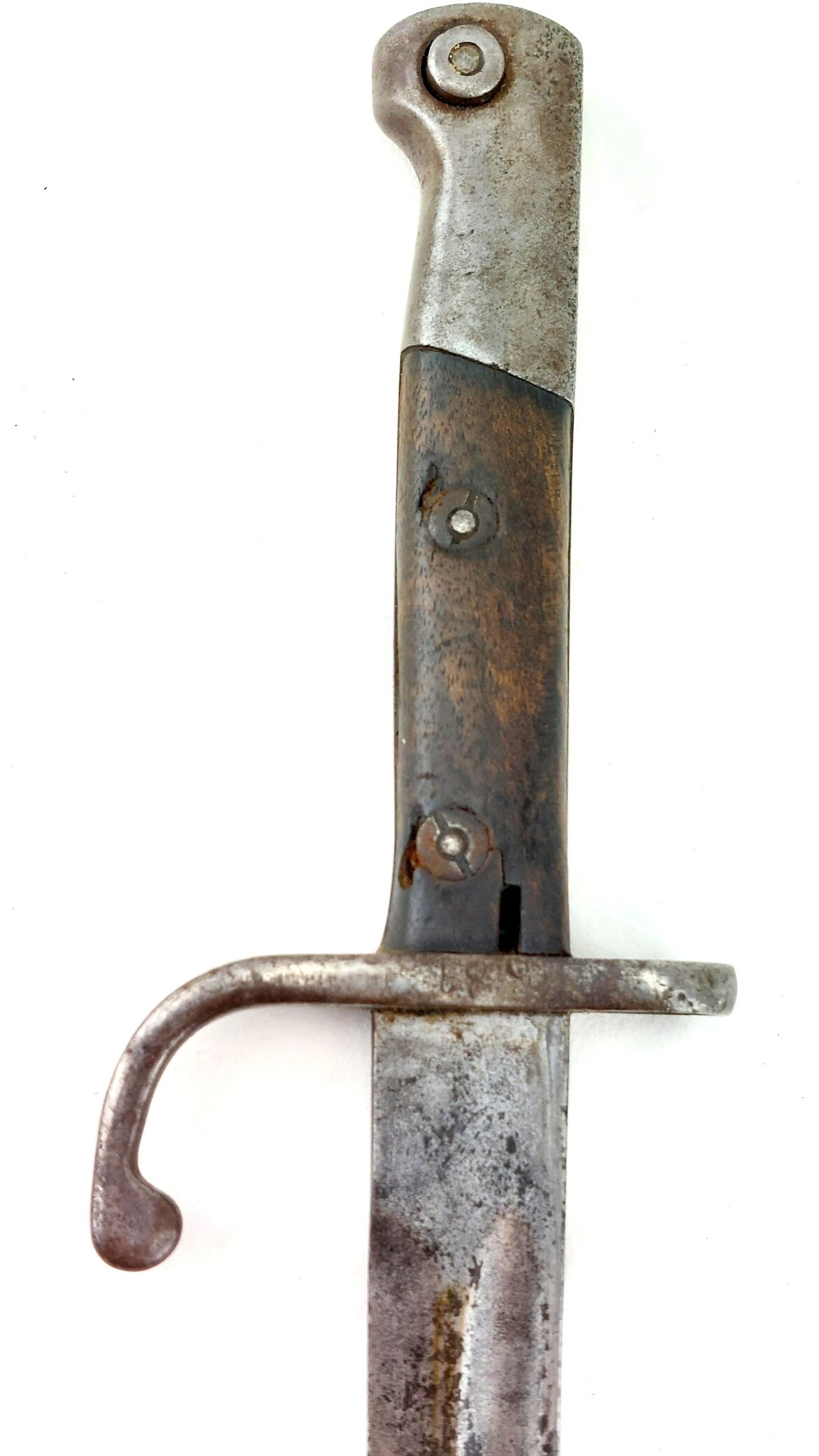 Brazilian, c.1937, M190834 Knife Bayonet with Scabbard & P37 Web Frog (8)