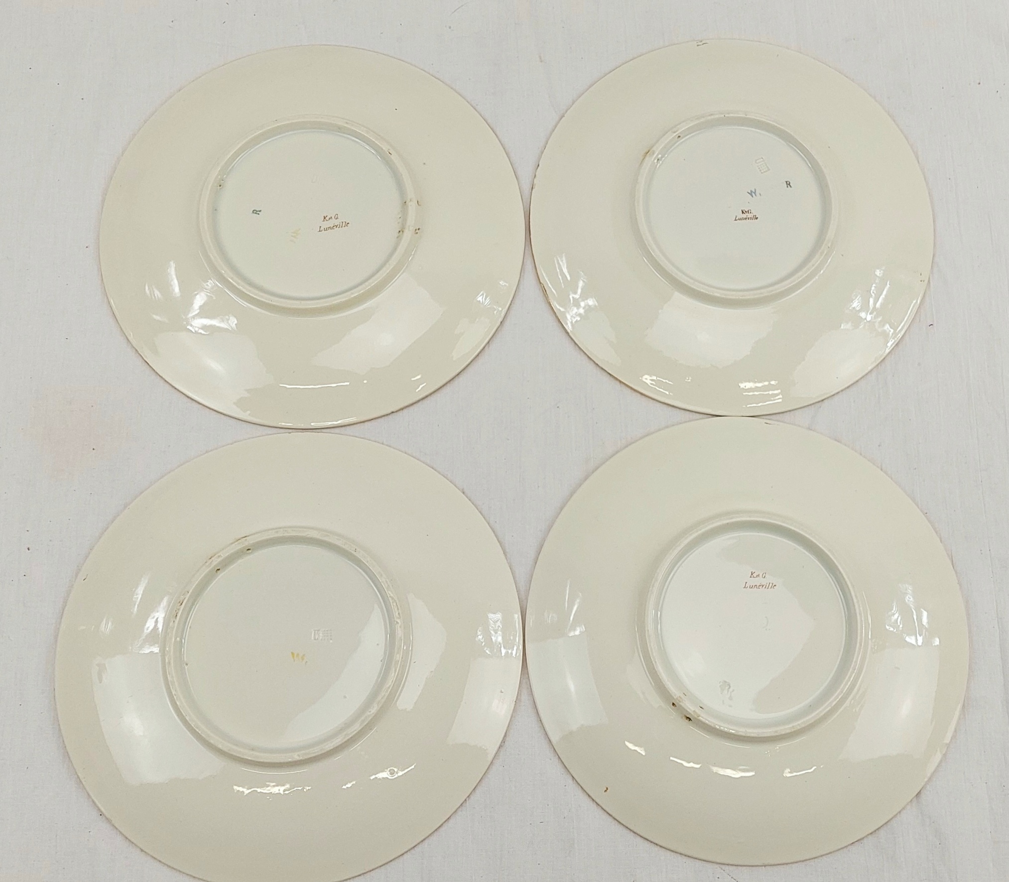 11 Franco-Russian Alliance 18913 Faience Plates From The Luneville Porcelain Factory France 13