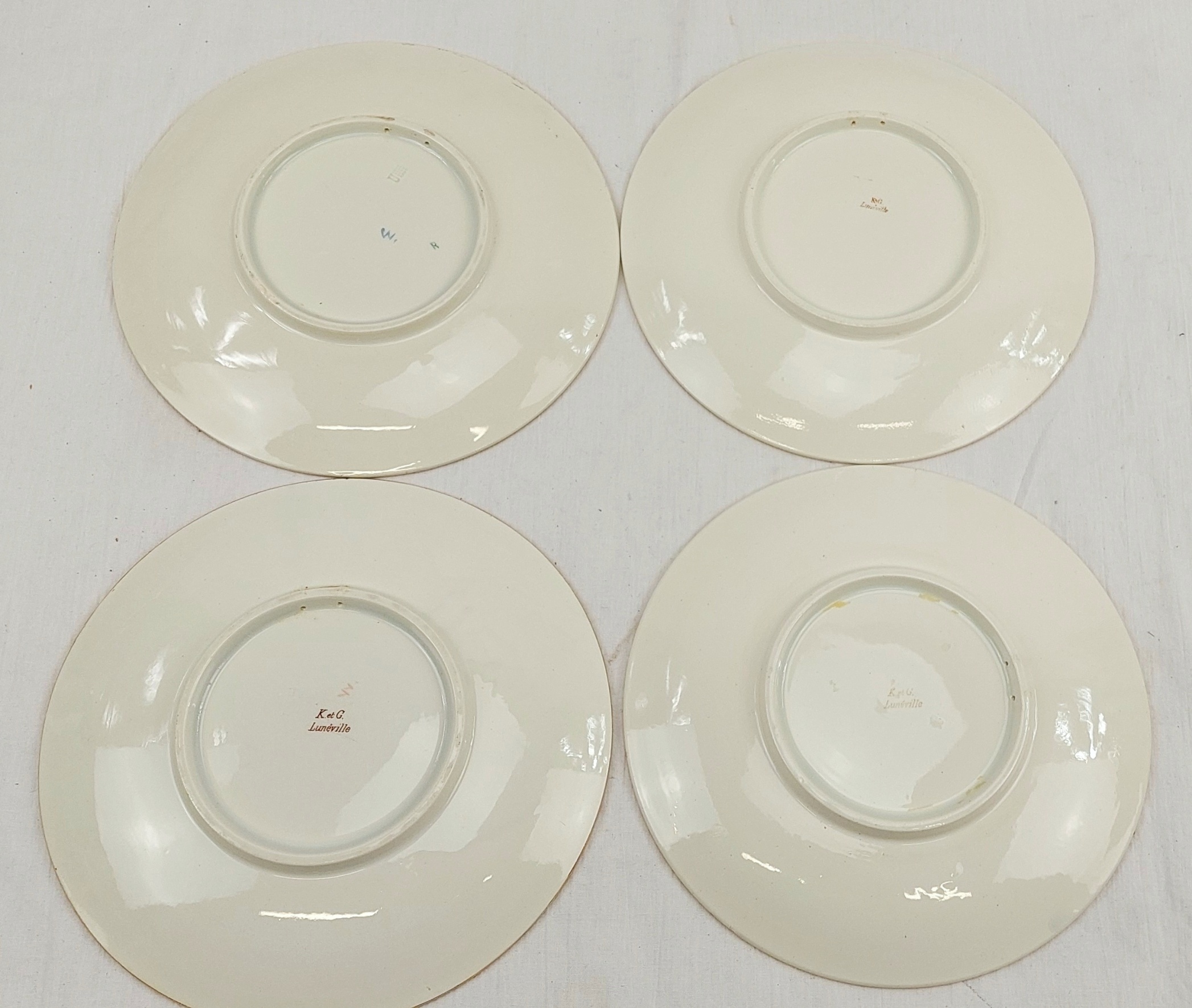 11 Franco-Russian Alliance 18913 Faience Plates From The Luneville Porcelain Factory France 16