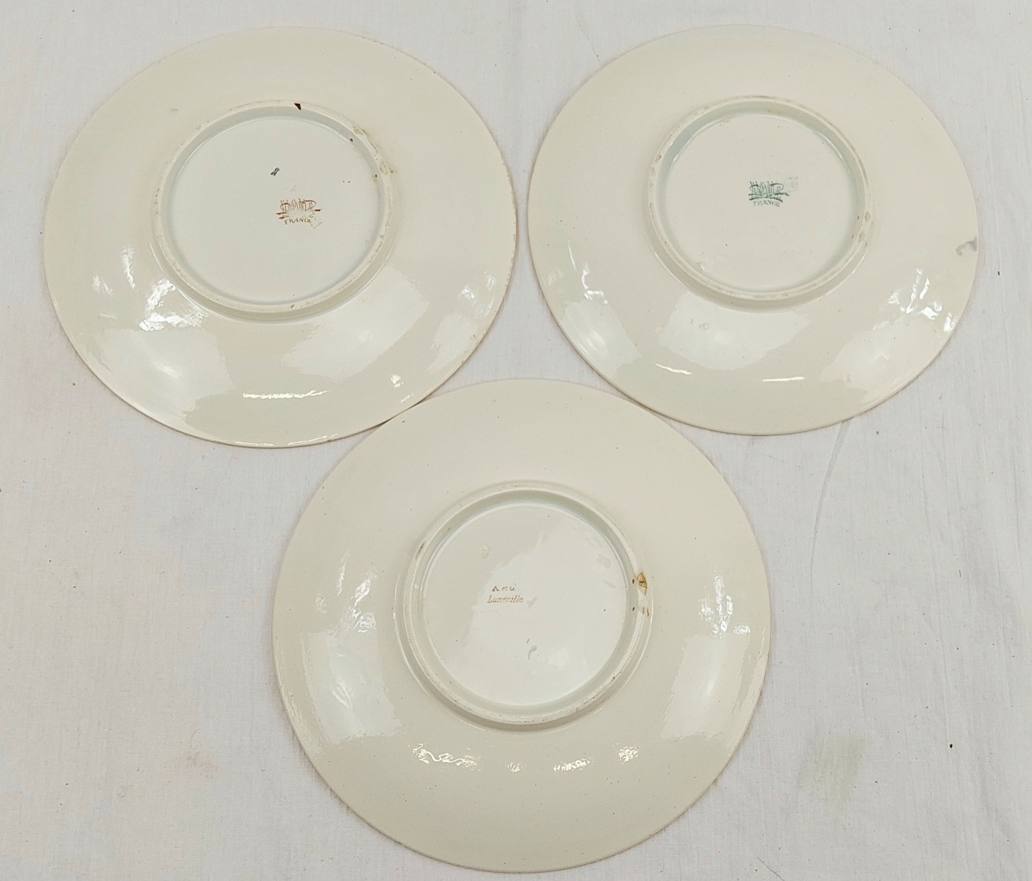 11 Franco-Russian Alliance 18913 Faience Plates From The Luneville Porcelain Factory France 17