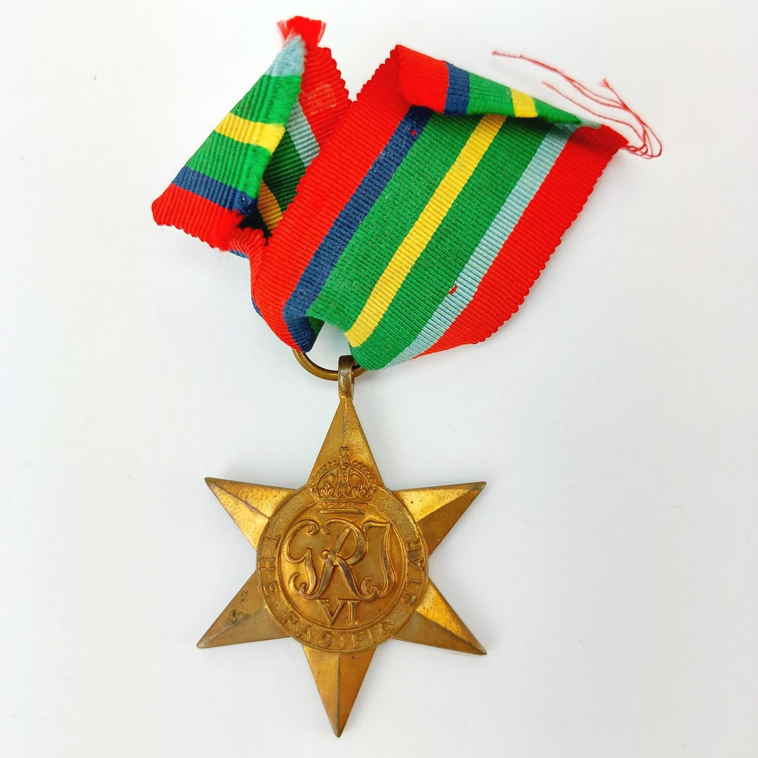 British, WW2, Pacific Star Campaign Medal, Original Ribbon (1)