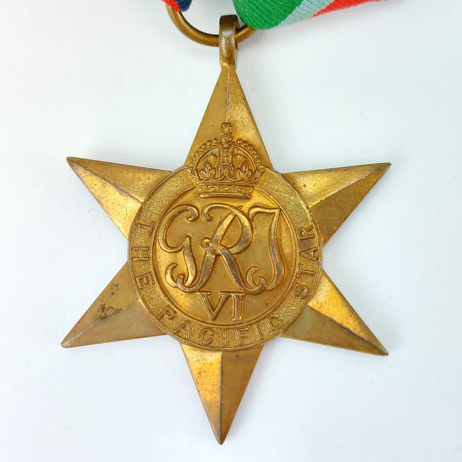 British, WW2, Pacific Star Campaign Medal, Original Ribbon (2)