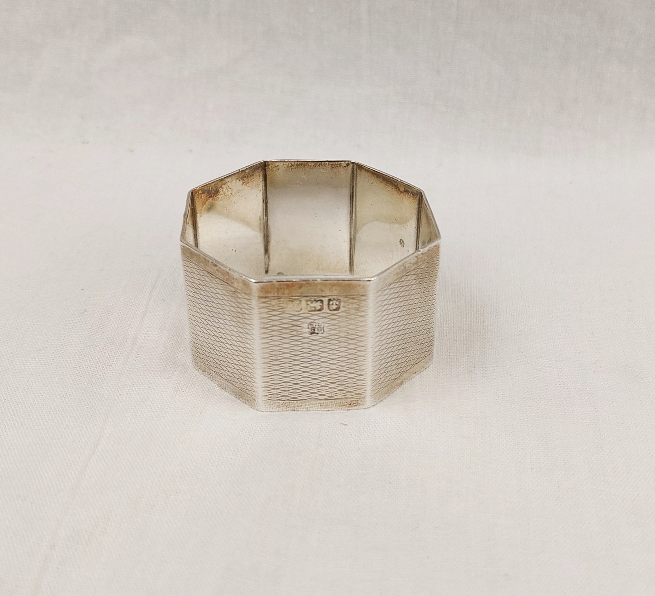 Sterling Silver Birmingham 1930s Napkin Ring 3