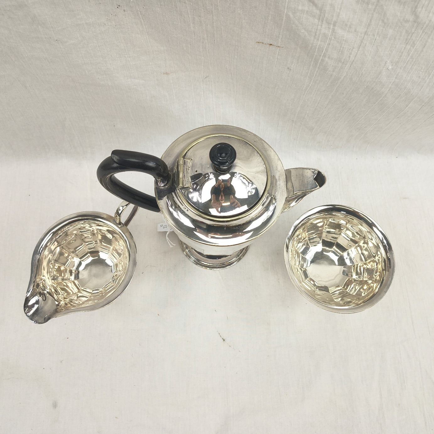 Art Deco Silver Plate 3 Piece Coffee Set 2