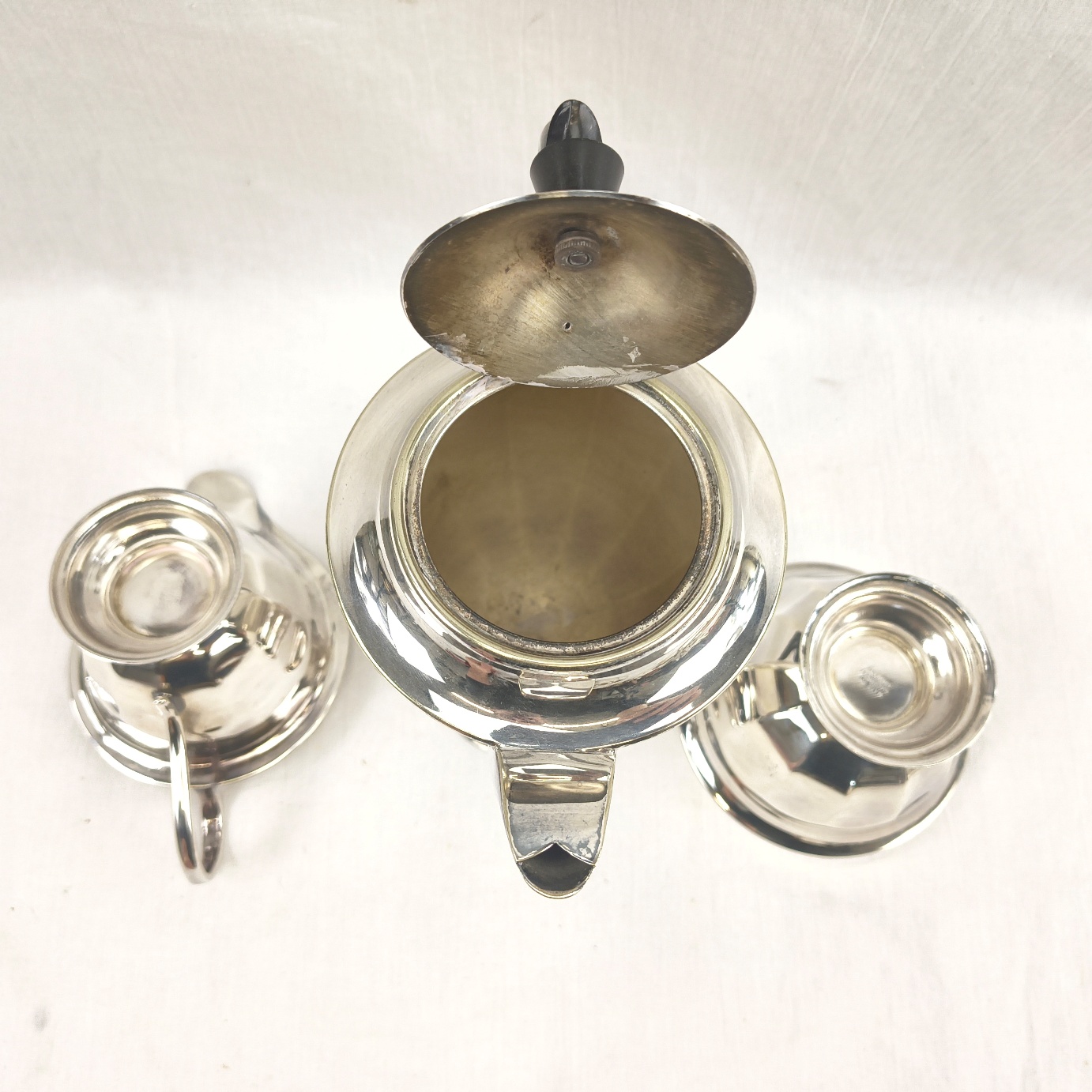 Art Deco Silver Plate 3 Piece Coffee Set 7