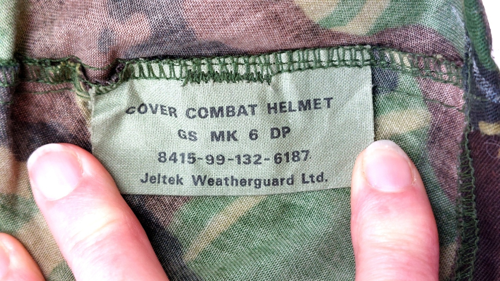 British Army GS Mk6 Combat Helmet Cover, Woodland DPM Camouflage (3)