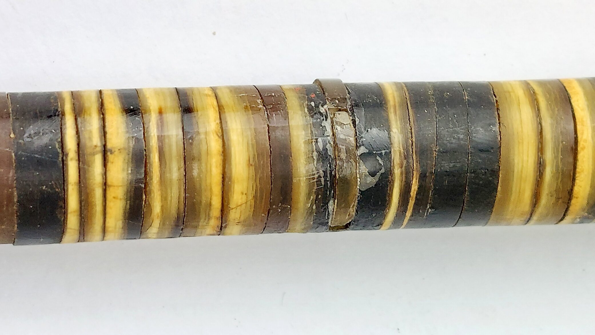 British, c.1837–1860, Baleen-Whalebone Ringwork Walking Stick, L-Shaped Handle (13)