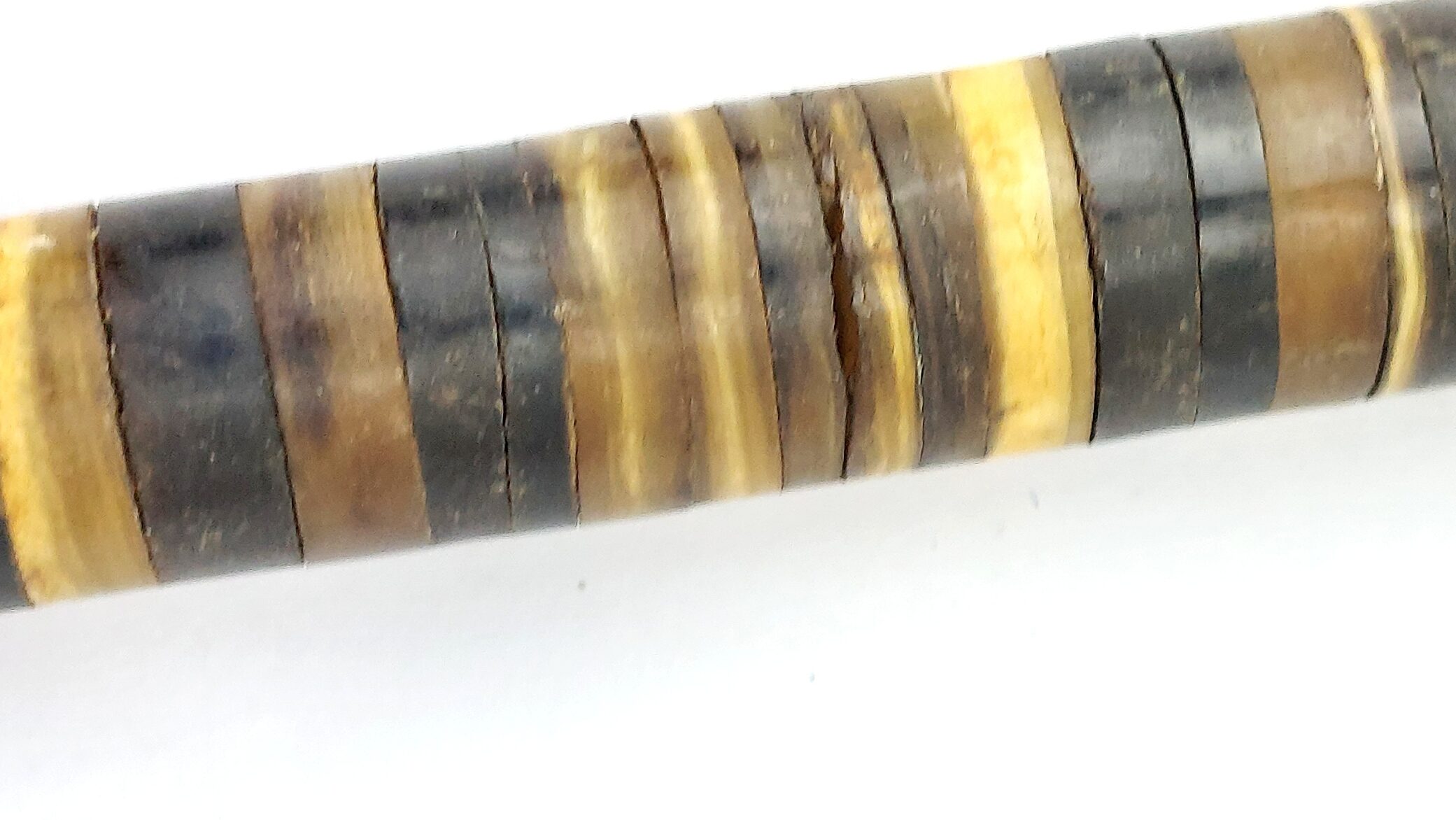 British, c.1837–1860, Baleen-Whalebone Ringwork Walking Stick, L-Shaped Handle (14)