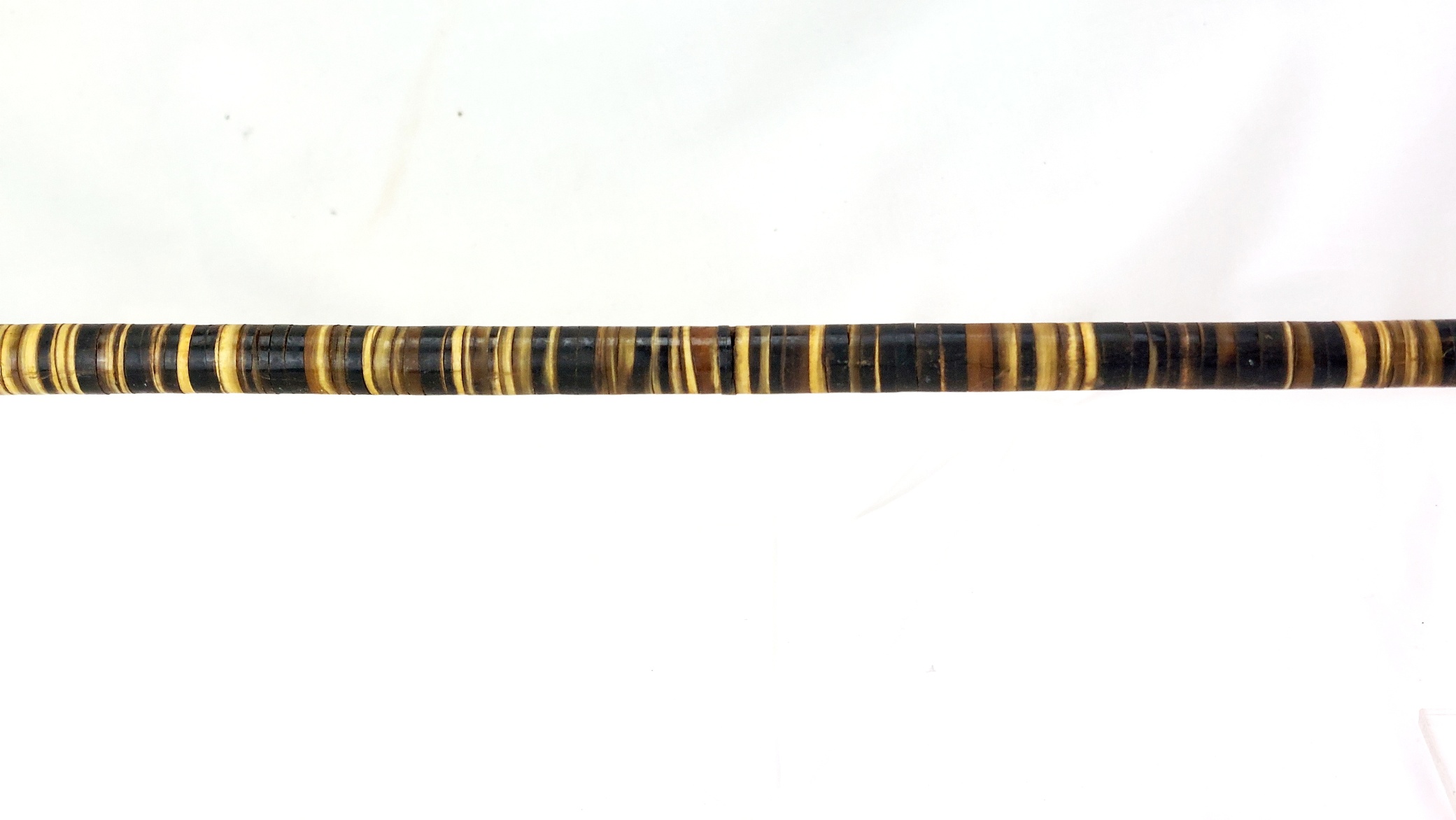 British, c.1837–1860, Baleen-Whalebone Ringwork Walking Stick, L-Shaped Handle (3)
