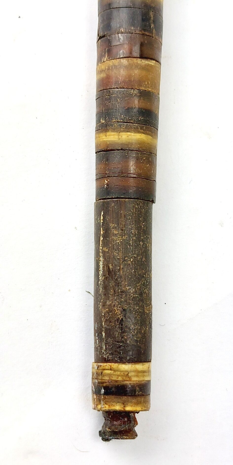 British, c.1837–1860, Baleen-Whalebone Ringwork Walking Stick, L-Shaped Handle (9)