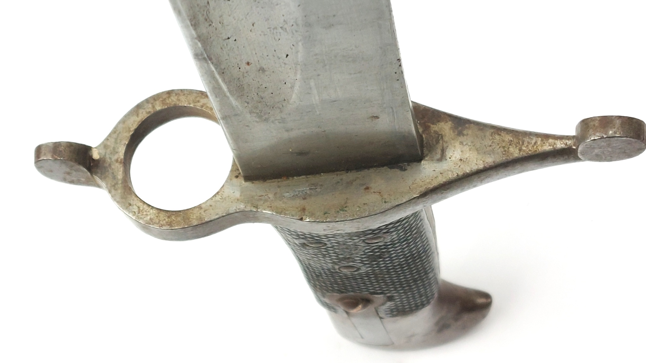British, c.1856, Pattern 1856 Yataghan Sword Bayonet and Scabbard, Stepped Mortise, for Enfield Two-Band Short Rifle, Volunteer - Commercial Type - Image 15
