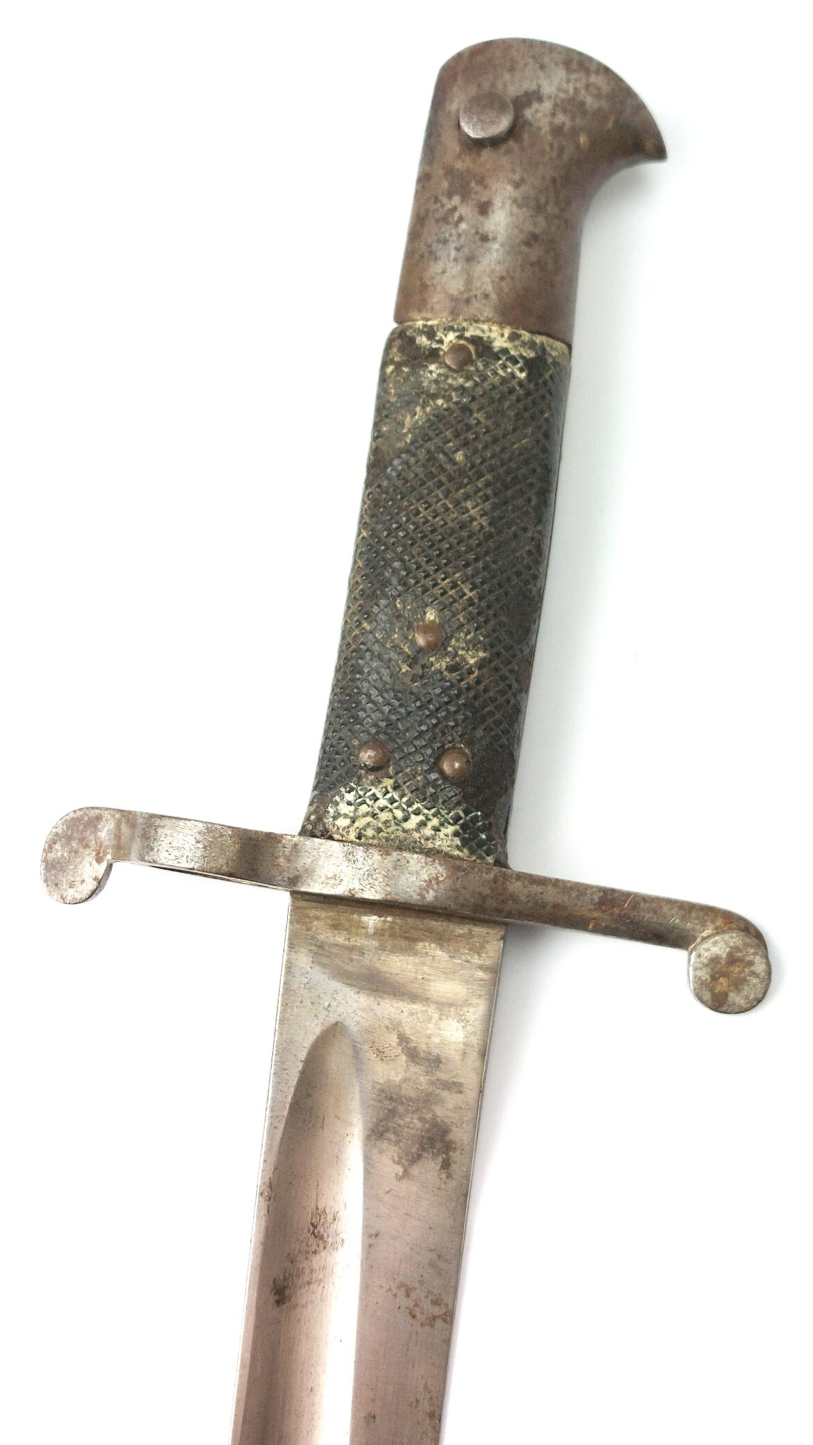 British, c.1856, Pattern 1856 Yataghan Sword Bayonet and Scabbard, Stepped Mortise, for Enfield Two-Band Short Rifle, Volunteer - Commercial Type - Image 20