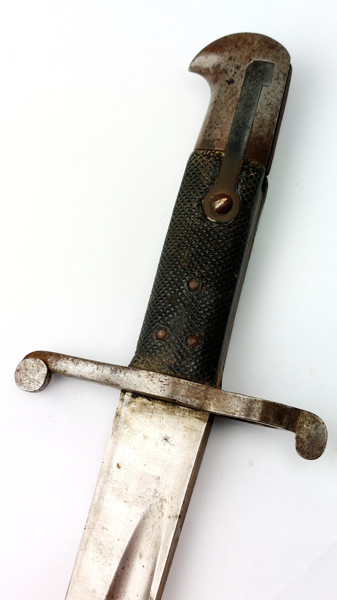 British, c.1856, Pattern 1856 Yataghan Sword Bayonet and Scabbard, Stepped Mortise, for Enfield Two-Band Short Rifle, Volunteer - Commercial Type - Image 22