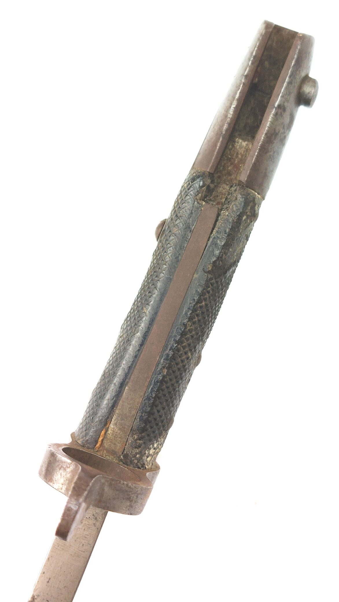 British, c.1856, Pattern 1856 Yataghan Sword Bayonet and Scabbard, Stepped Mortise, for Enfield Two-Band Short Rifle, Volunteer - Commercial Type - Image 23