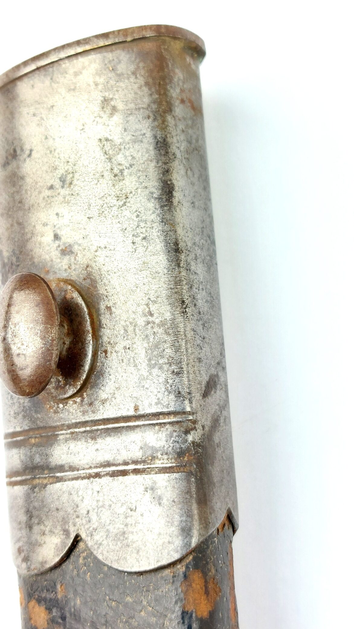British, c.1856, Pattern 1856 Yataghan Sword Bayonet and Scabbard, Stepped Mortise, for Enfield Two-Band Short Rifle, Volunteer - Commercial Type - Image 26