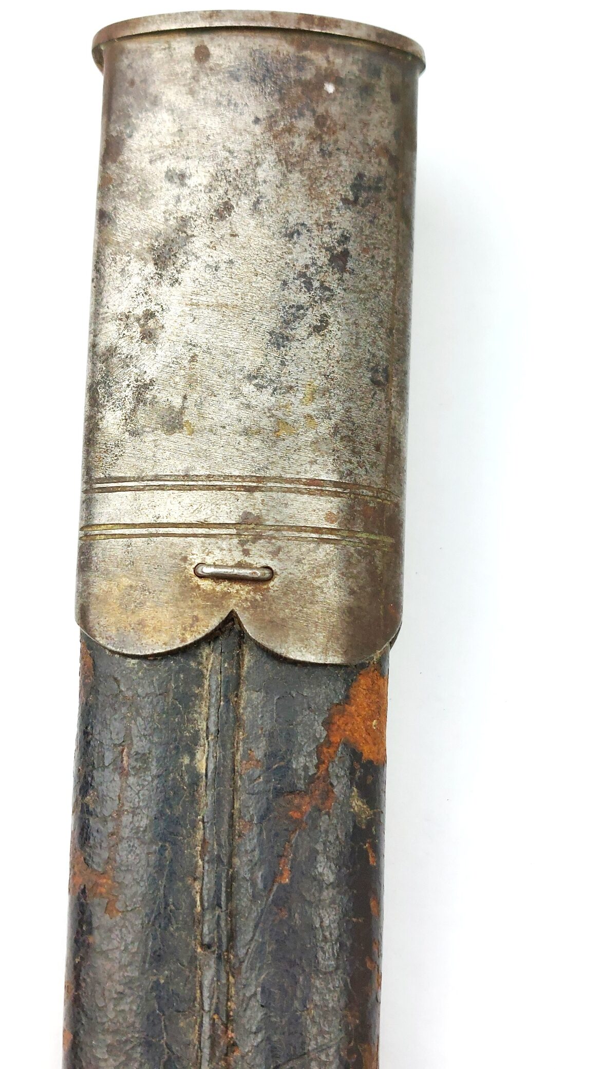 British, c.1856, Pattern 1856 Yataghan Sword Bayonet and Scabbard, Stepped Mortise, for Enfield Two-Band Short Rifle, Volunteer - Commercial Type - Image 29