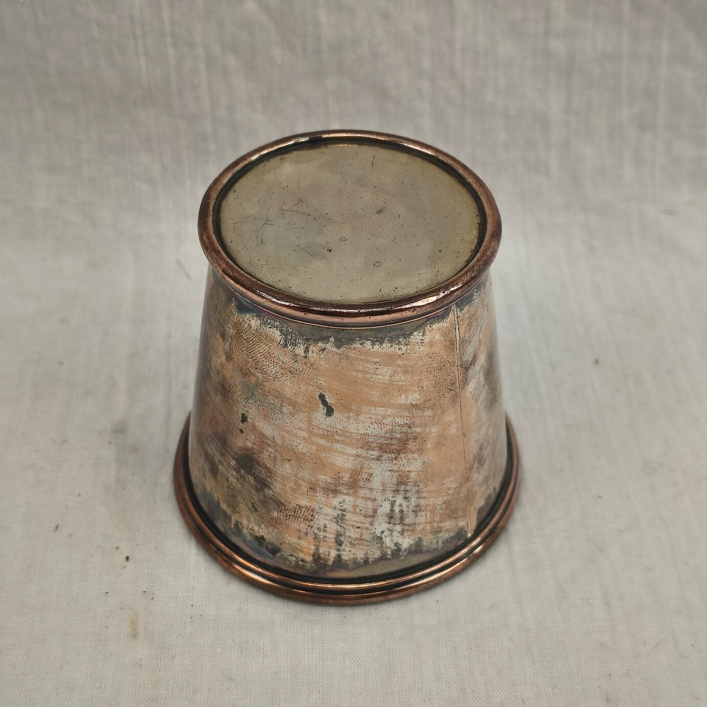 Victorian Silver Washed Copper Tumbler 4