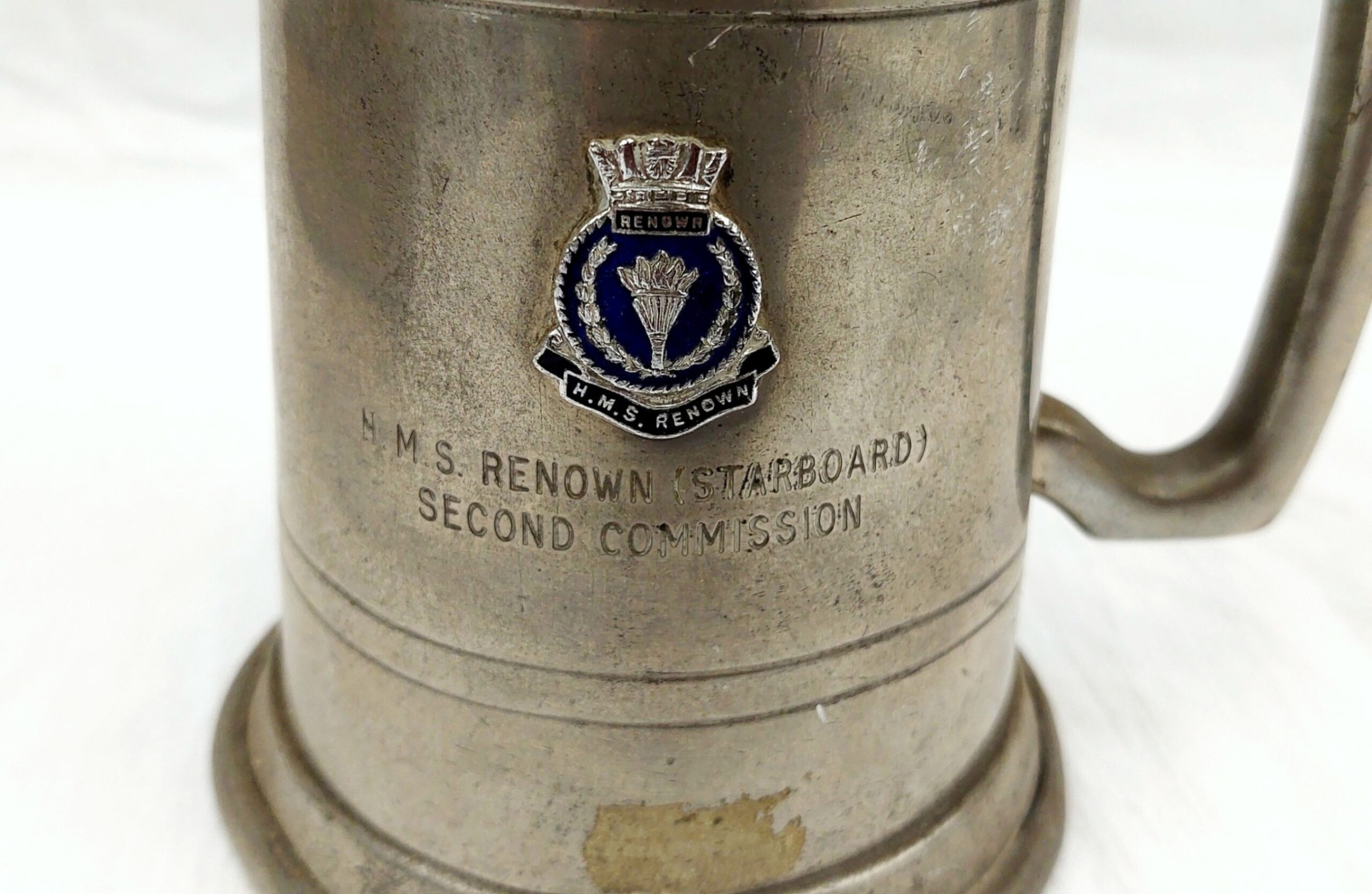 1920s HMS Renown Battlecruiser Pewter Tankard 2