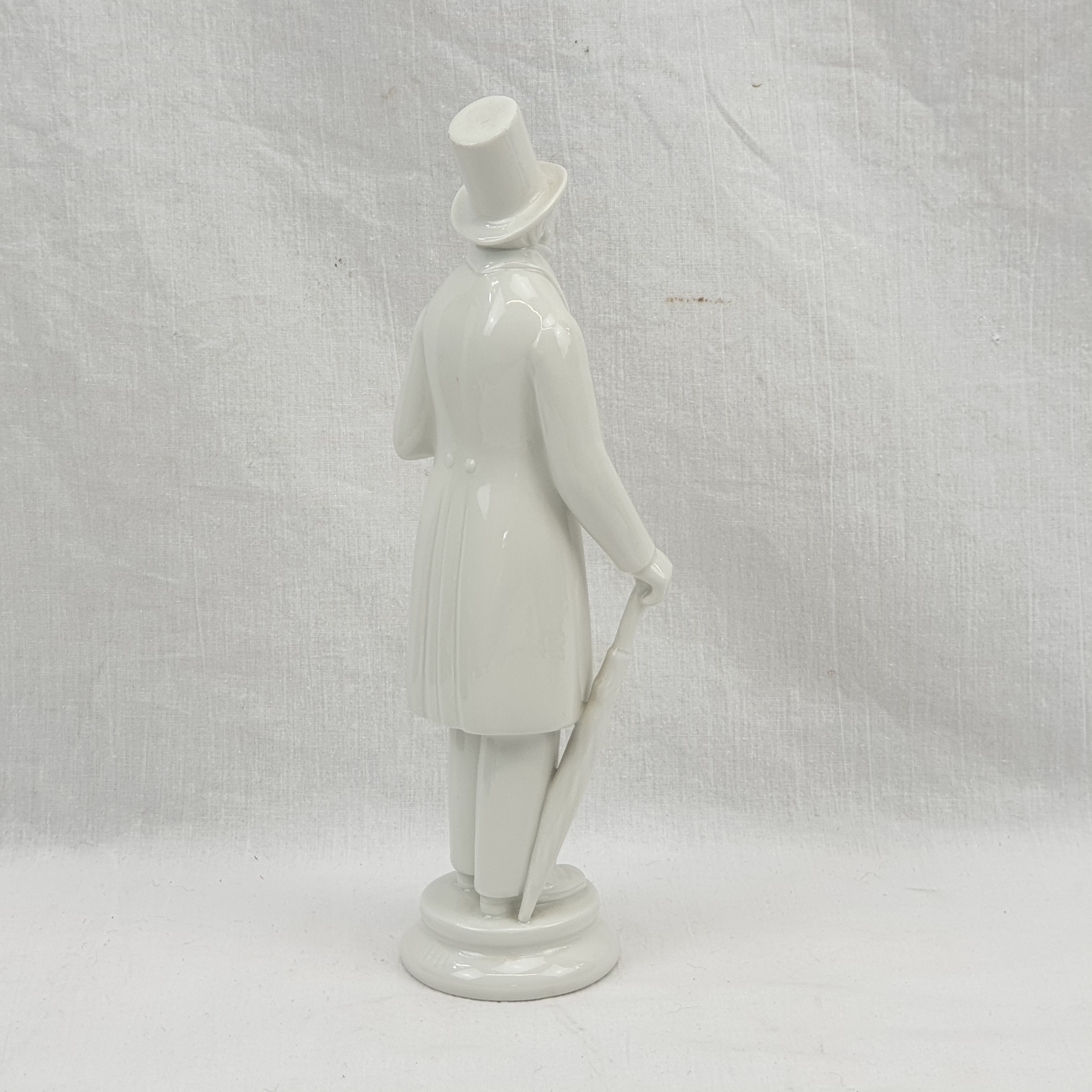 1940s Royal Copenhagen Hans Christian Anderson Plain White Ceramic Figurine 4