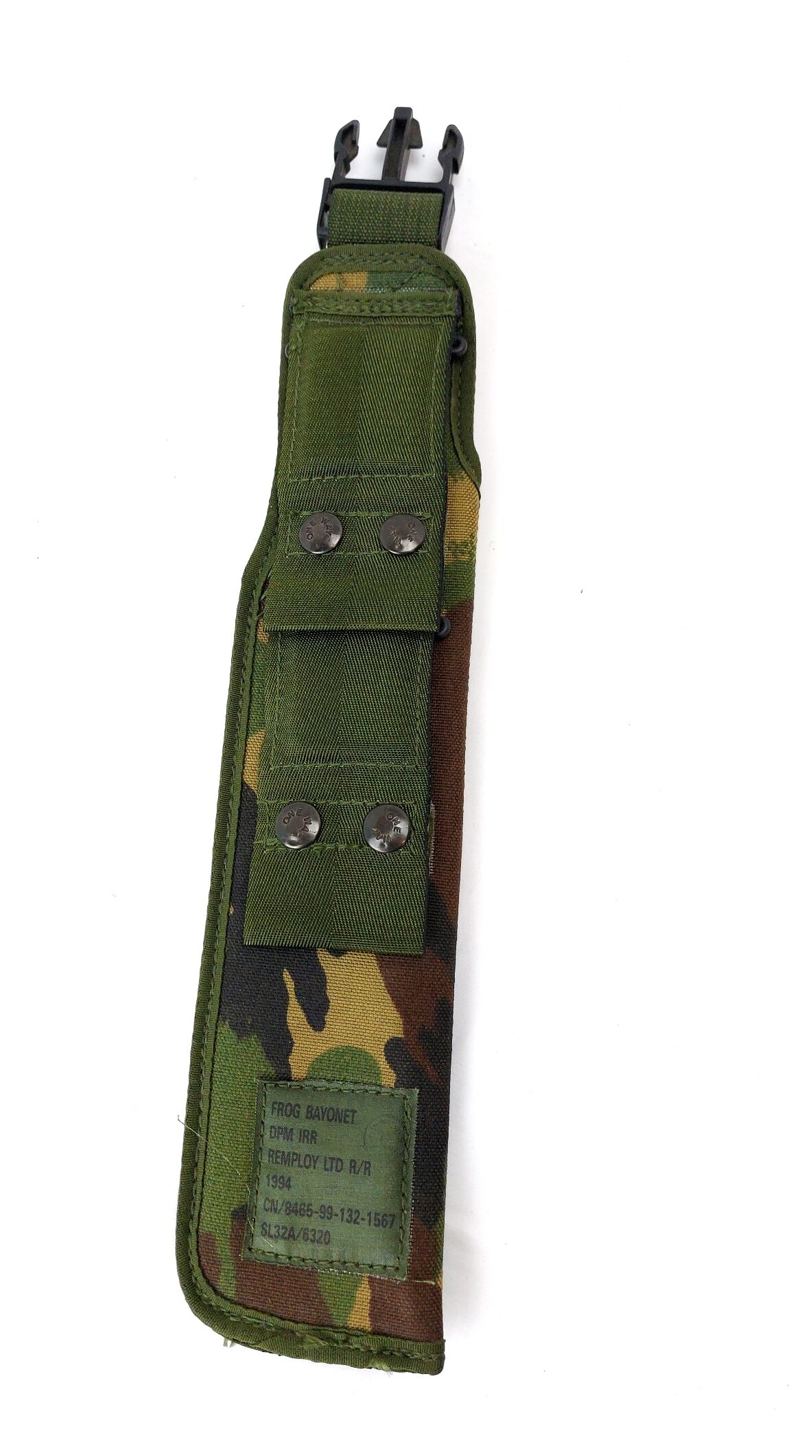 British Army, 1994, SA80 Bayonet Frog – DPM IRR PLCE Webbing – Remploy Ltd (1)