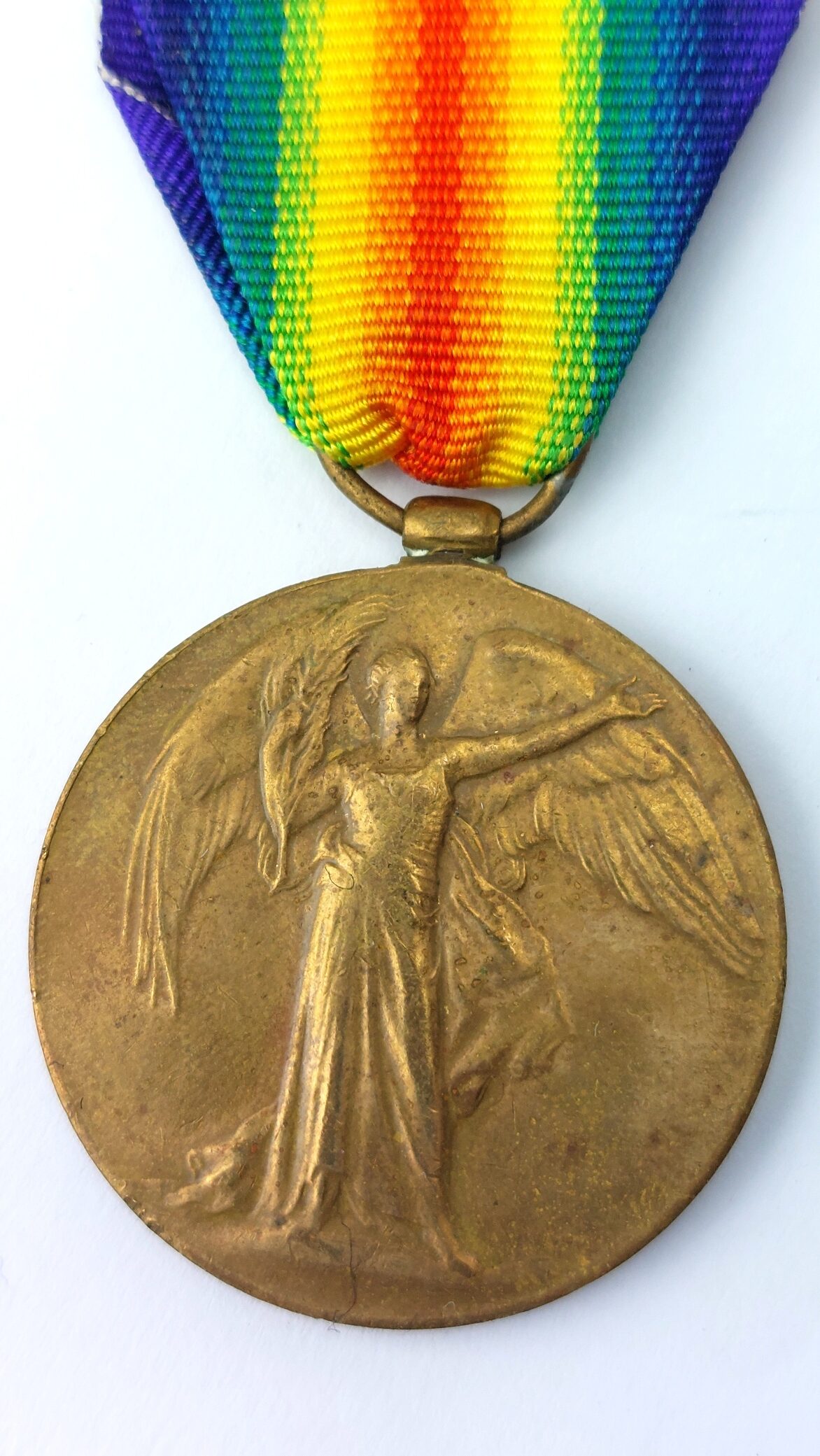 British, WW1, Named Victory Medal – 2125 Pte A. McClelland, Loyal North Lancashire Regiment (2)