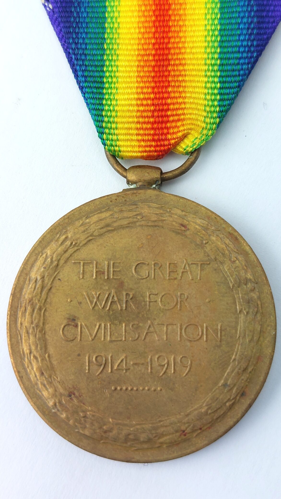 British, WW1, Named Victory Medal – 2125 Pte A. McClelland, Loyal North Lancashire Regiment (4)