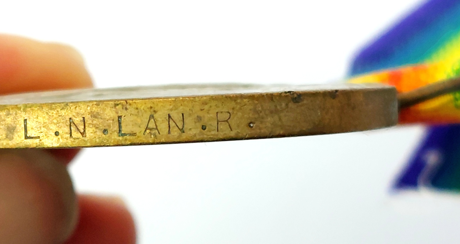 British, WW1, Named Victory Medal – 2125 Pte A. McClelland, Loyal North Lancashire Regiment (8)
