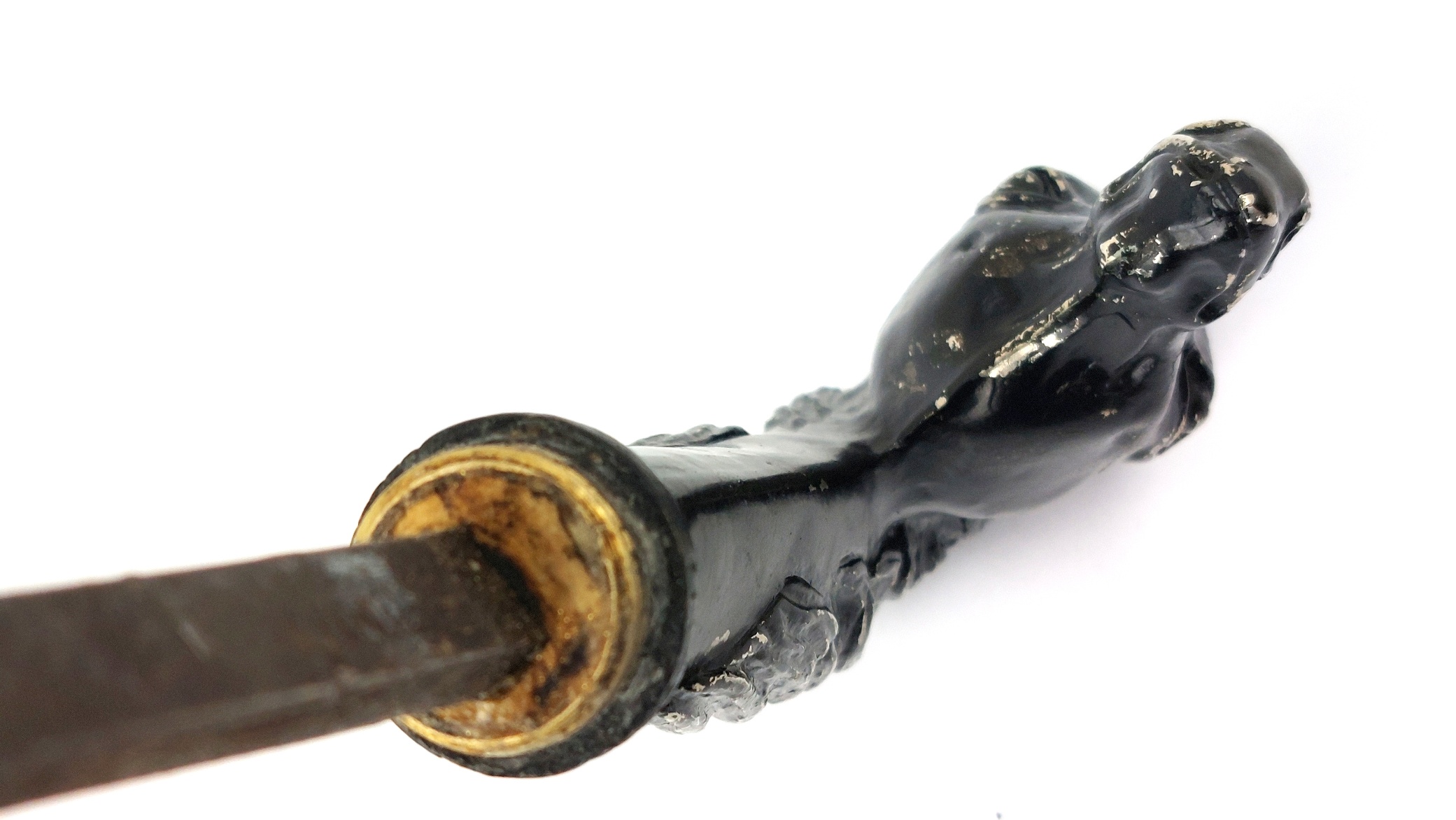 European, Late 19th Early 20th Century, Horse-Head Sword Stick Cane with Concea (7)