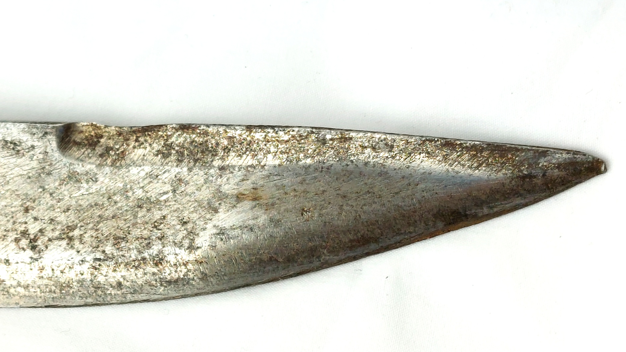 India, Late 20th Century, Ceremonial Talwar Dagger with Camel Head Hilt and Velvet Covered Scabbard (13)