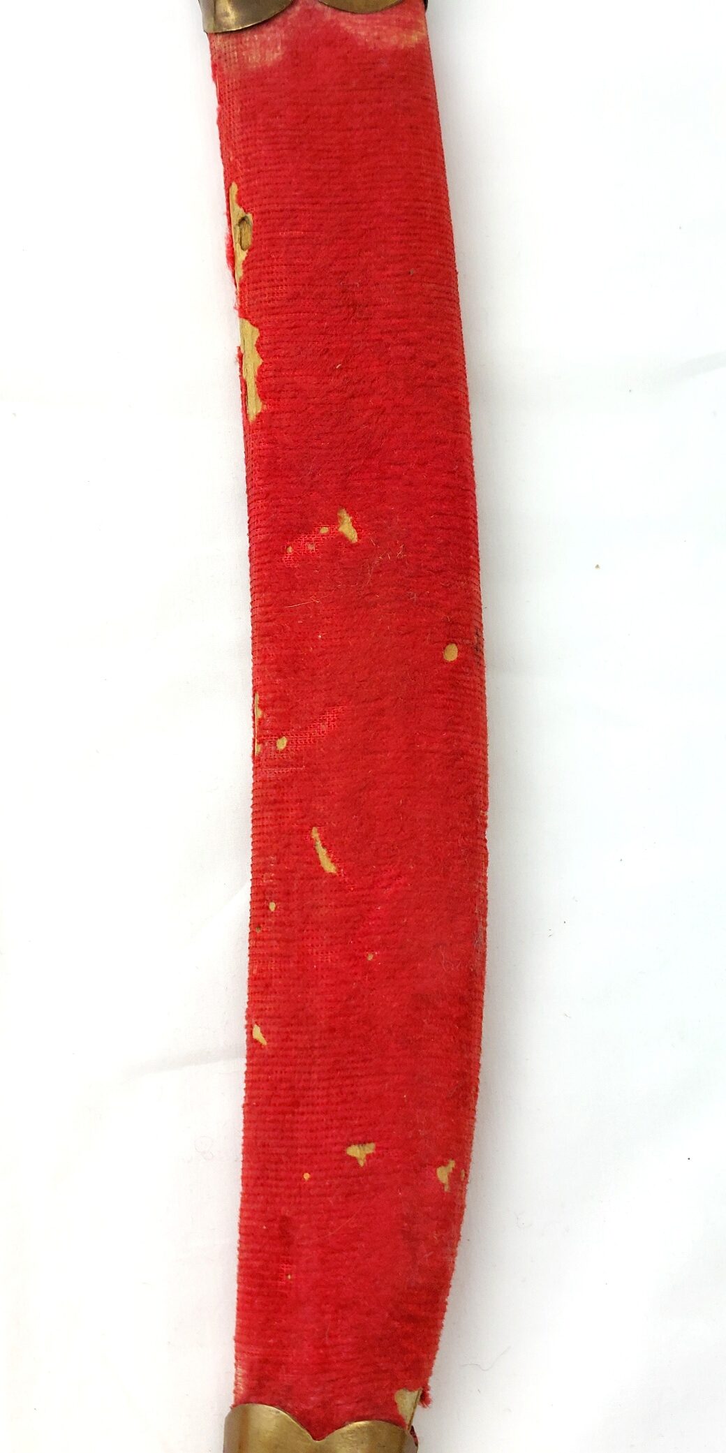 India, Late 20th Century, Ceremonial Talwar Dagger with Camel Head Hilt and Velvet Covered Scabbard (23)