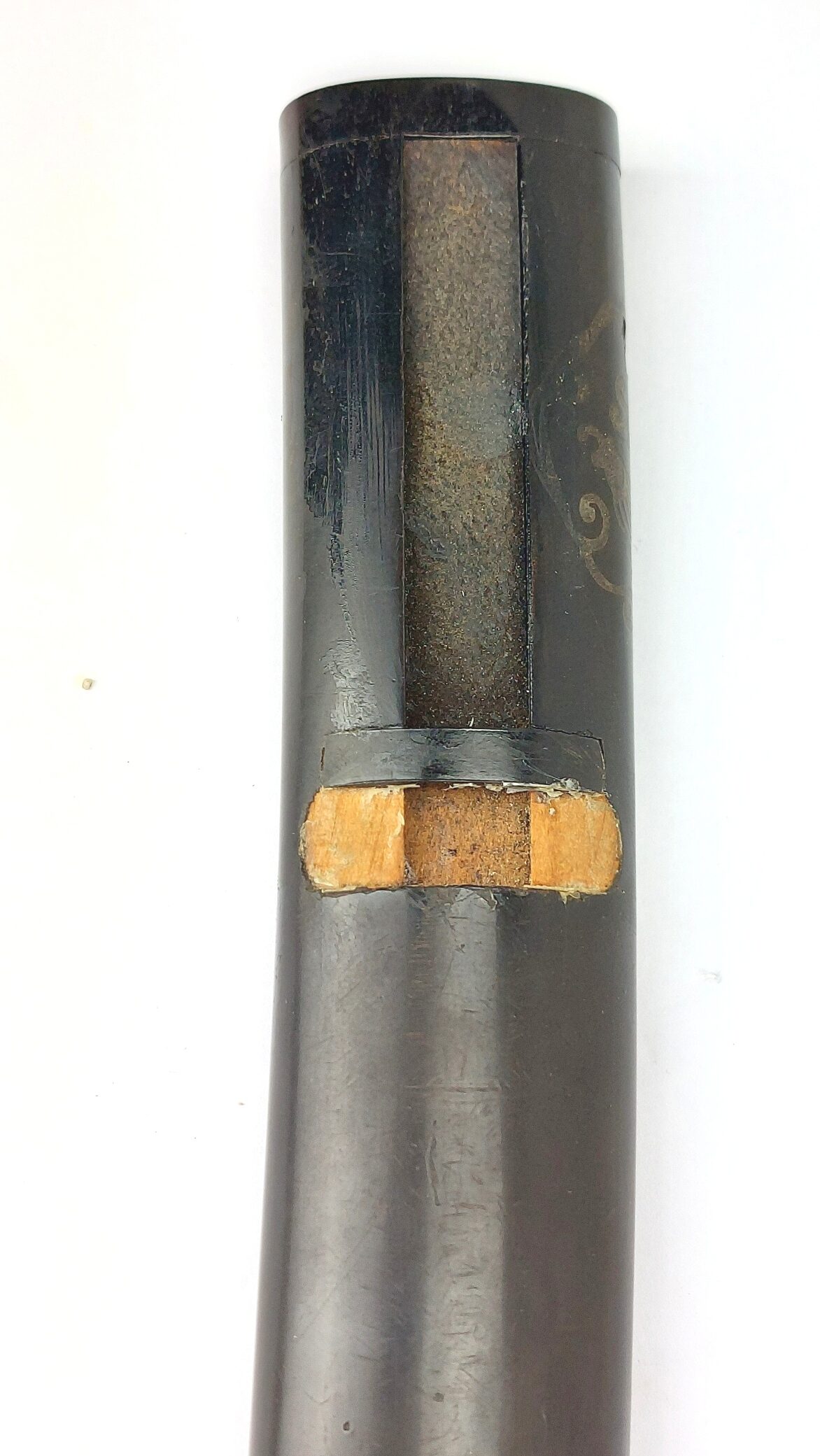 Japanese, Edo Period Wakizashi (Incomplete) with Decorated Koshirae, Stingray Skin Tsuka and Lacqu (21)