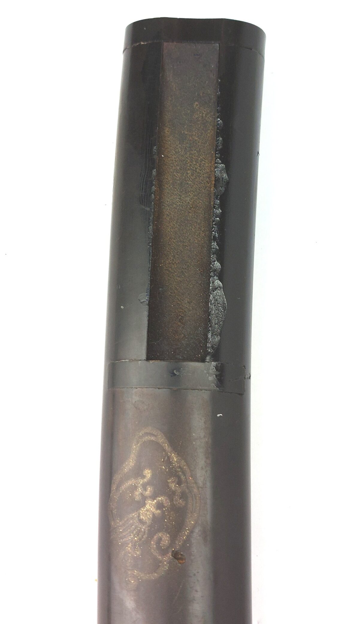 Japanese, Edo Period Wakizashi (Incomplete) with Decorated Koshirae, Stingray Skin Tsuka and Lacqu (29)