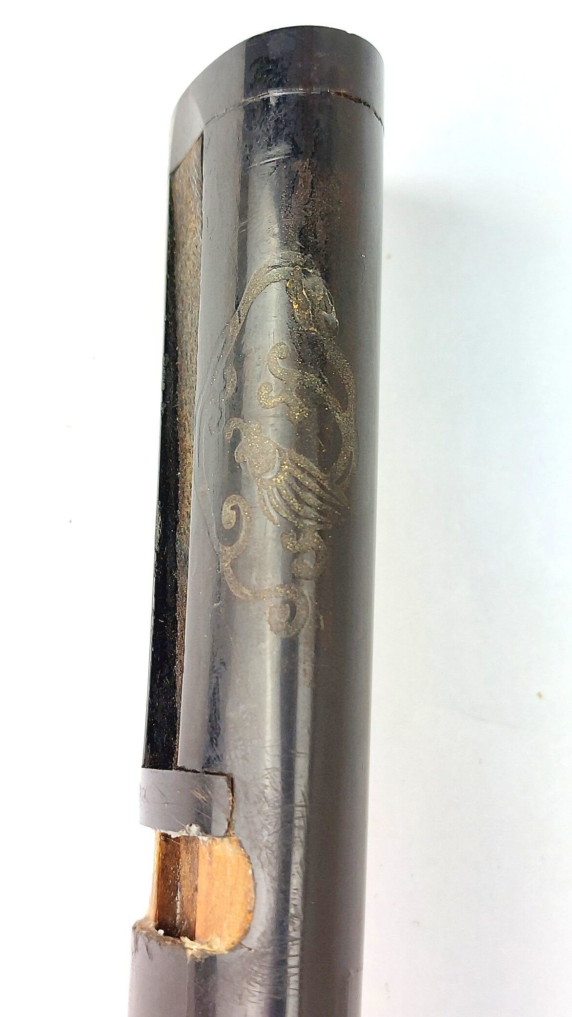 Japanese, Edo Period Wakizashi (Incomplete) with Decorated Koshirae, Stingray Skin Tsuka and Lacqu (31)
