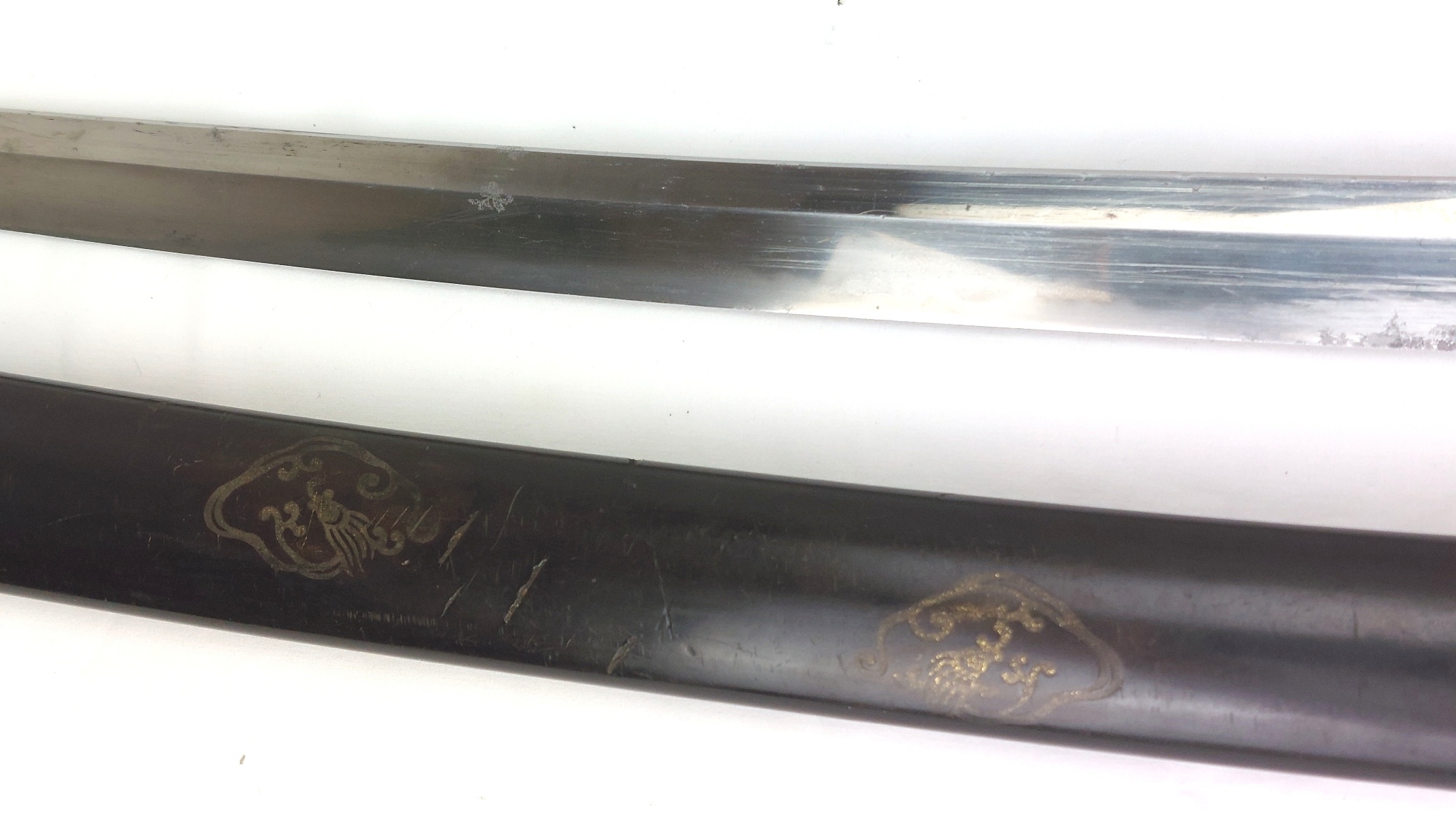 Japanese, Edo Period Wakizashi (Incomplete) with Decorated Koshirae, Stingray Skin Tsuka and Lacqu (36)