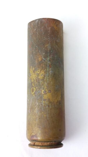 British, WWII - 1943 Dated, 20mm Oerlikon Anti-Aircraft Autocannon Shell Casing – Raleigh Cycle Co. (RH) – OeZ Nitrocellulose Loading