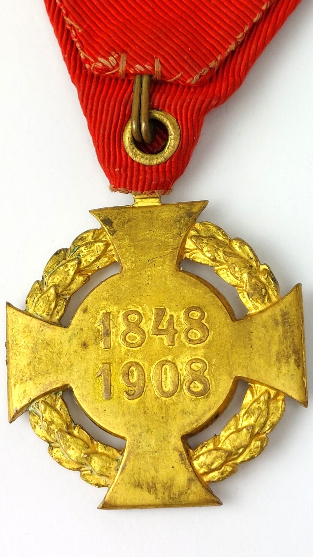 Austro-Hungarian, 1908 Jubilee Cross Medal,Civil Service Issue Kaiser Franz Joseph I (5)