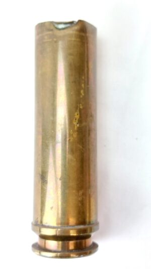 British, Cold War - 1955 Dated, 30mm ADEN Practice Cartridge Case – ROF Radway Green / Swynnerton – PRAC 2Z – Inert Aircraft Cannon Ammunition