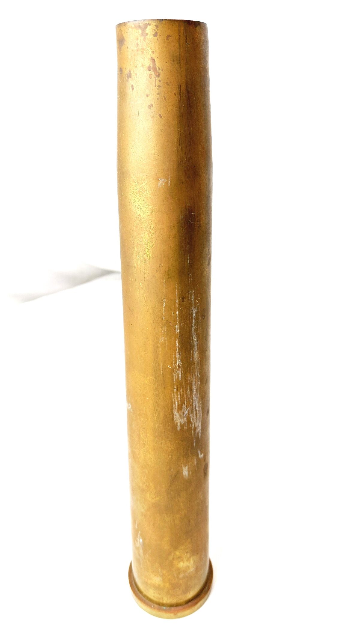 British, 1953, 40mm Bofors L70 Mk I Brass Cartridge Case, Royal Laboratory RL (2)