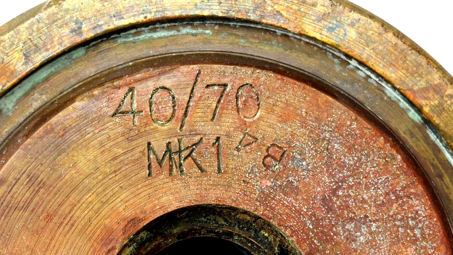 British, 1953, 40mm Bofors L70 Mk I Brass Cartridge Case, Royal Laboratory RL (6)