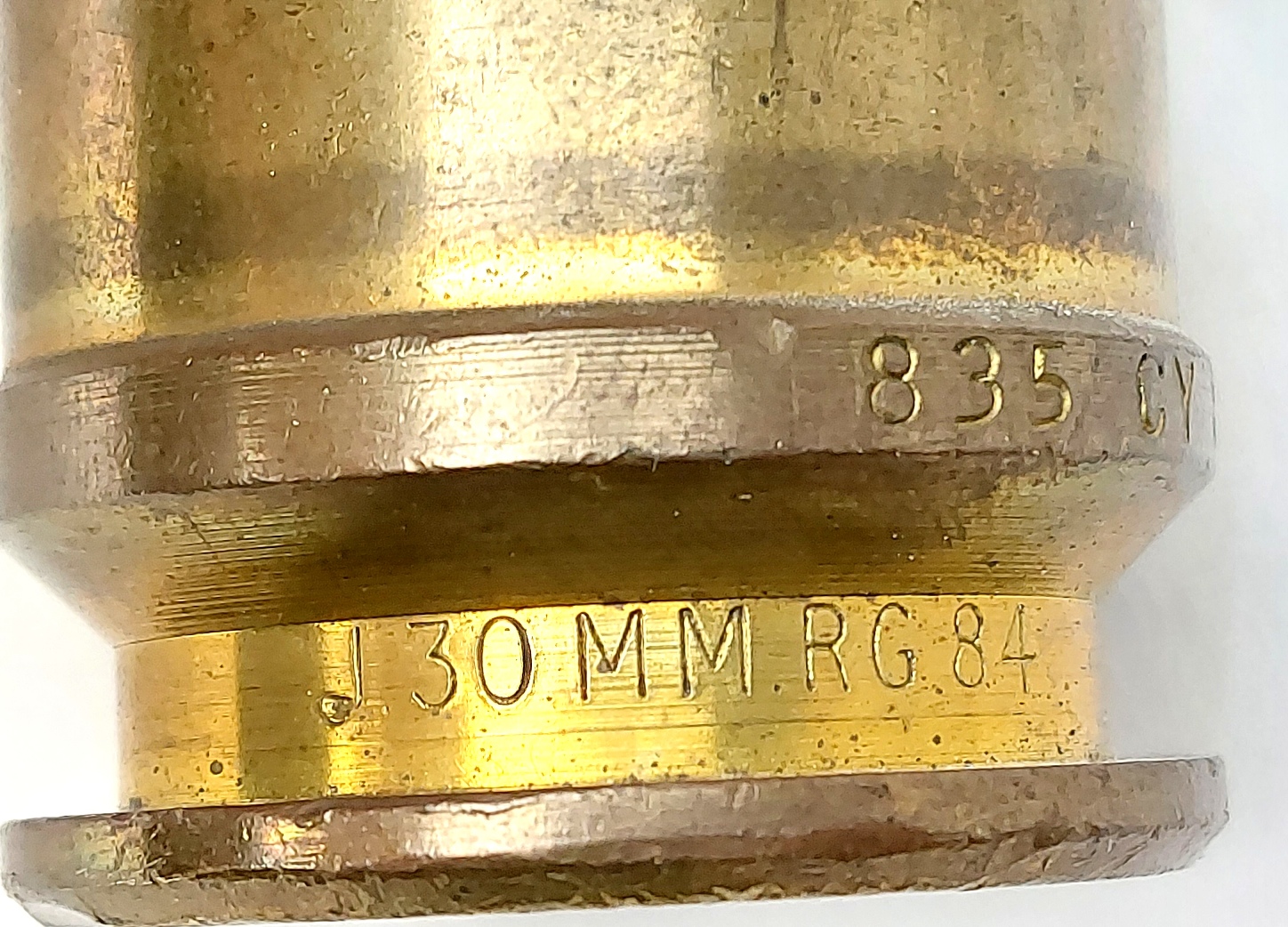 British, 1984, Inert 30mm RARDEN Practice Round, RG Radway Green, PRAC 4Z (8)