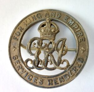 British, WW1, Early Silver War Badge – Issue No. 29076