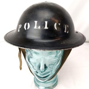 British, WW2, Police Mk II Brodie Helmet by Rubery Owen & Co. with 1941 TTC Liner