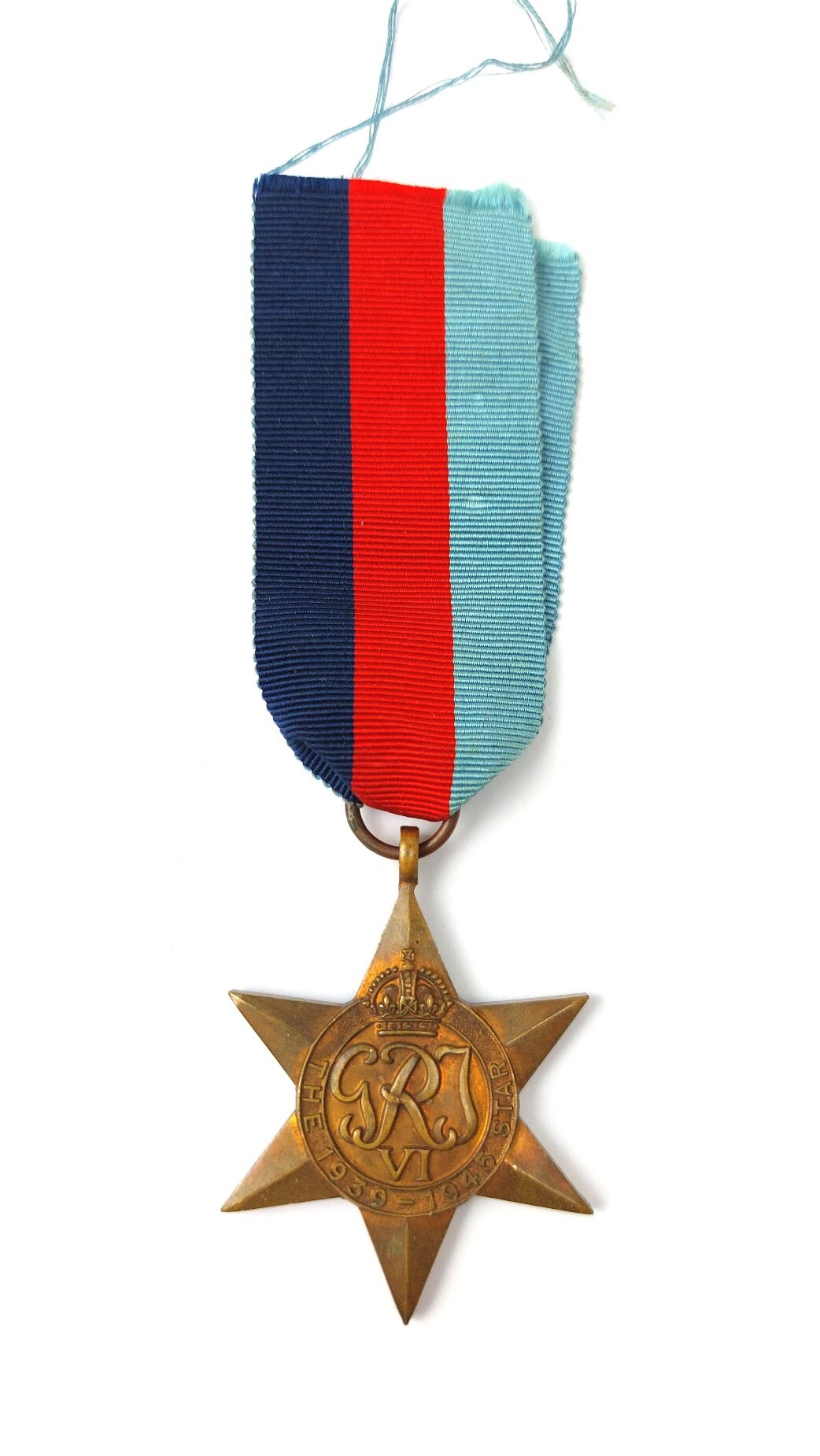British, WWII, The 1939–1945 Star Campaign Medal – Original Full-Size Medal with Ribbon (1)