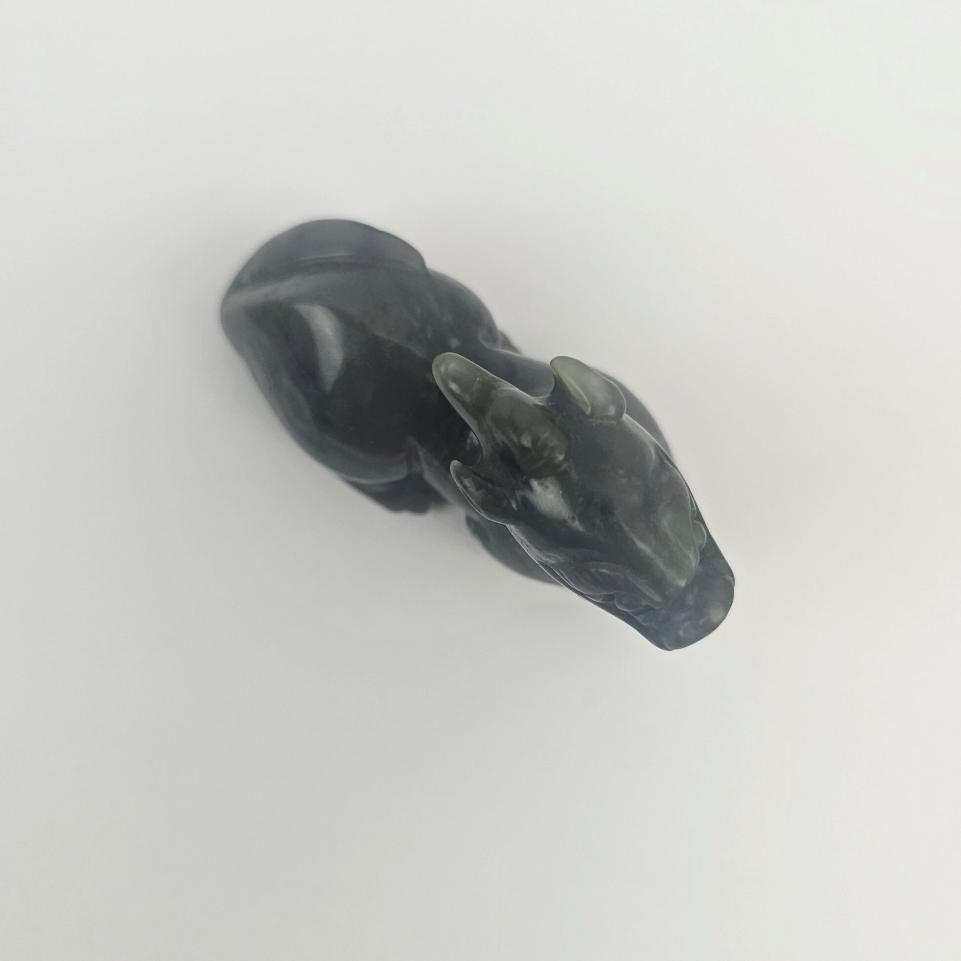 Chinese Nephrite Jade Carving Of A Mythical Pei-Yao #3 (8)